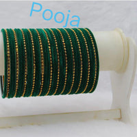 Pooja Bangles Gold Plated Thread Bangles Set