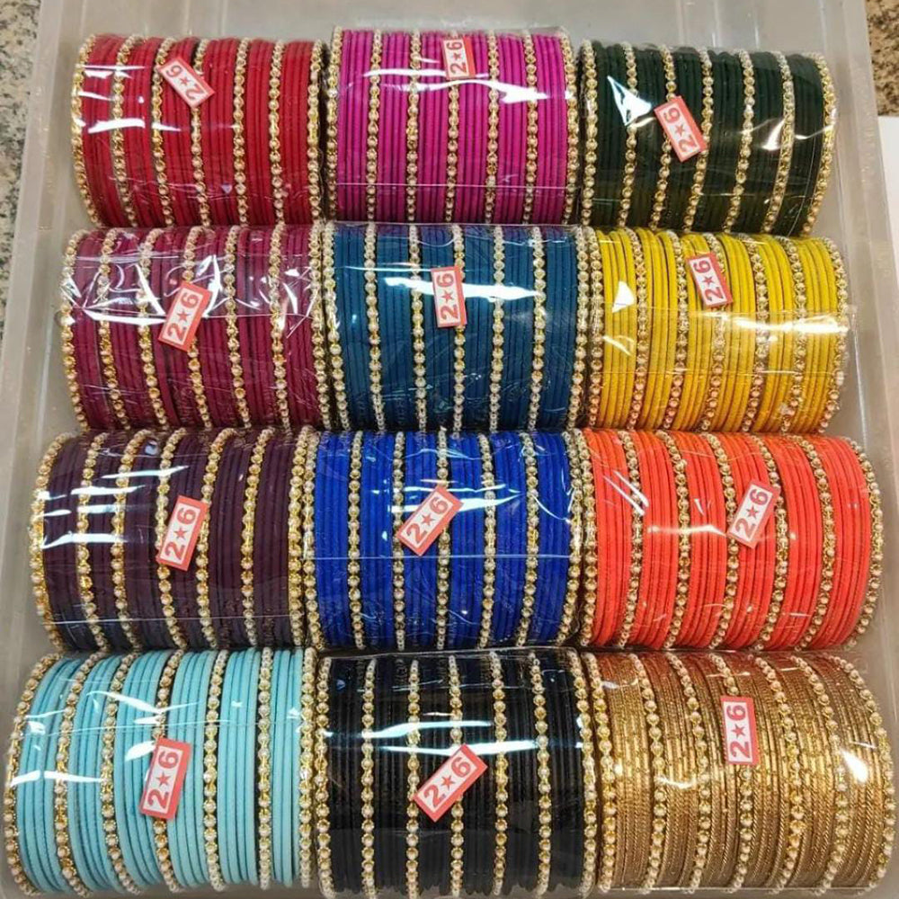 Pooja Bangles Gold Plated Thread Bangles Set