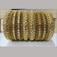 Pooja Bangles Gold Plated Kundan Stone Bangles Set
