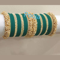 Pooja Bangles Gold Plated Thread Bangles Set