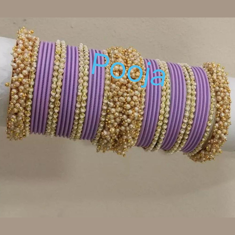 Pooja Bangles Gold Plated Thread Bangles Set