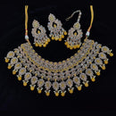 Pooja Bangles Gold Plated Kundan Stone And Beads Necklace Set