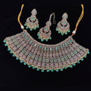 Pooja Bangles Gold Plated Kundan Stone And Beads Necklace Set