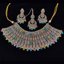 Pooja Bangles Gold Plated Kundan Stone And Beads Necklace Set