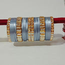 Pooja Bangles Crystal Stone Gold Plated Bangles Set
