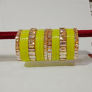 Pooja Bangles Crystal Stone Gold Plated Bangles Set