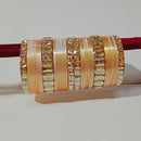 Pooja Bangles Crystal Stone Gold Plated Bangles Set