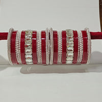 Pooja Bangles Crystal Stone Gold Plated Bangles Set