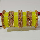 Pooja Bangles Kundan Stone Gold Plated Bangles Set