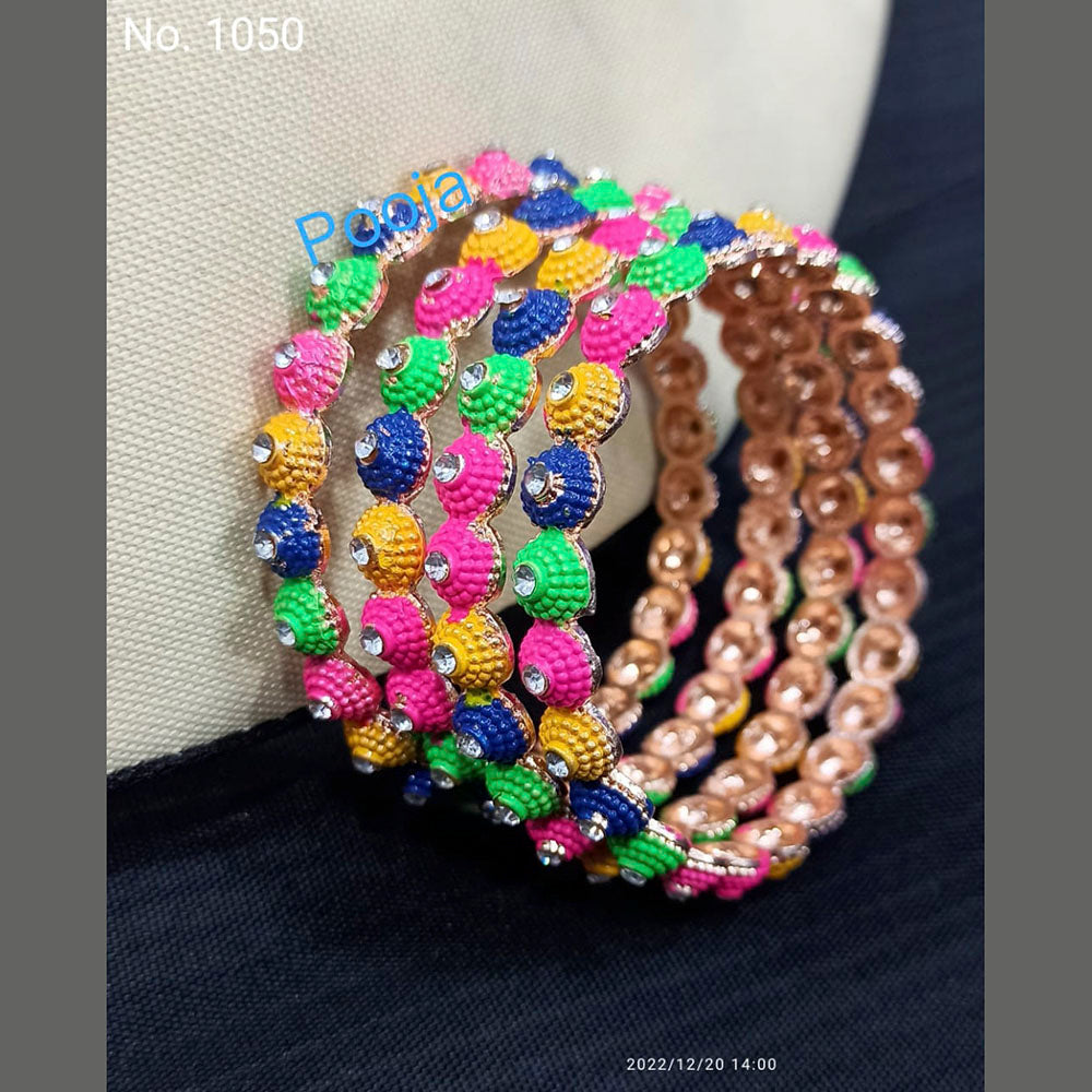 Pooja Bangles Gold Plated Austrian Stone Bangles