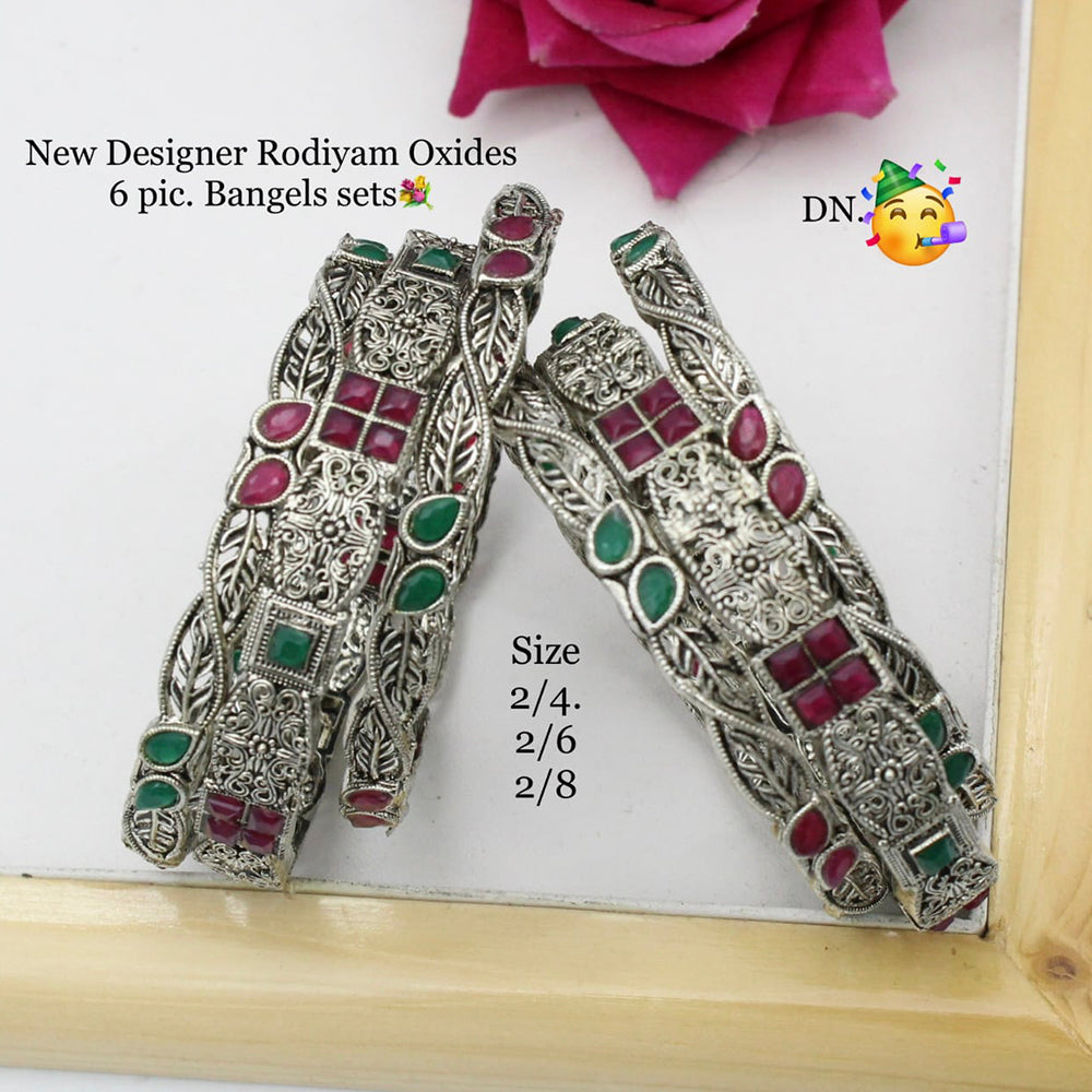 Pooja Bangles Oxidized Stylish Bangles Set