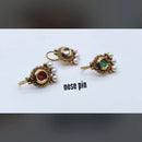 Pooja Bangles Gold Plated Nose Pin