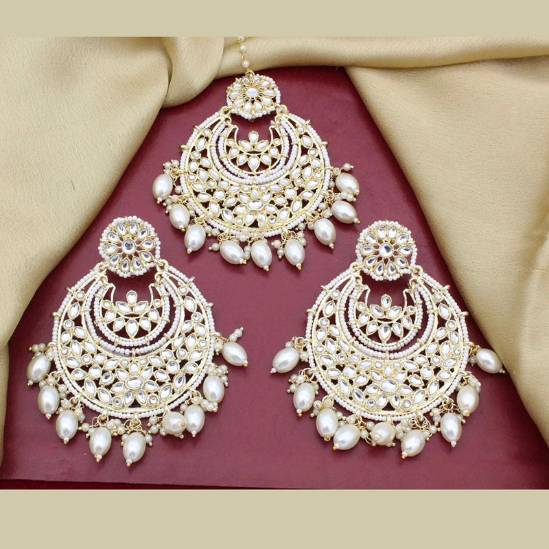 Buy Indo Western Meenakari Earring Tikka With Gold Plating 108423 | Kanhai  Jewels