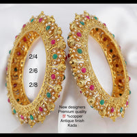 Pooja Bangles Pota Stone Bangles Set