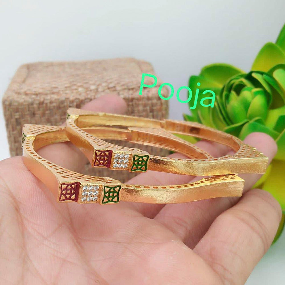 Pooja Bangles Austrian Stone Bangles Set