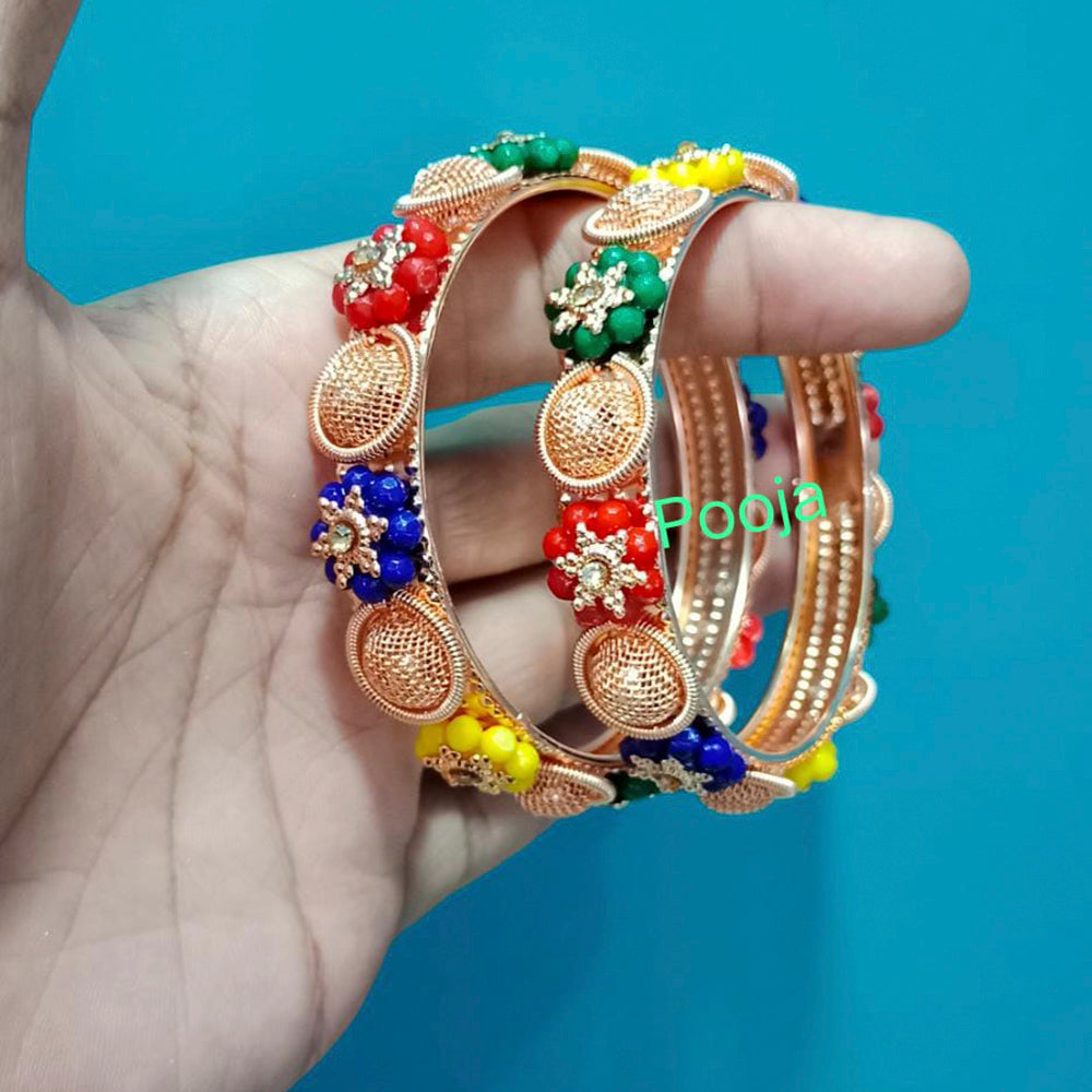 Pooja Bangles Gold Plated Bangles Set