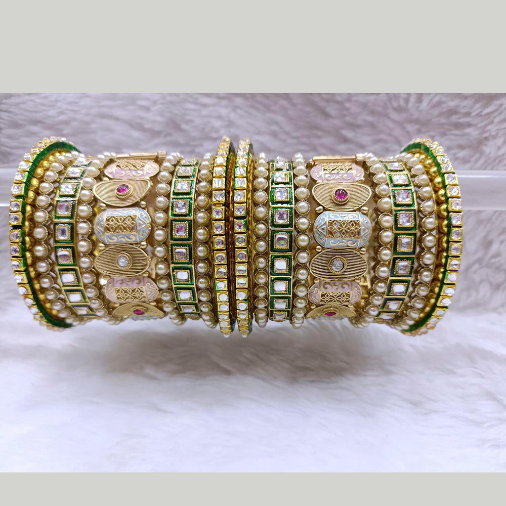 Pooja Bangles Gold Plated Bangles Set