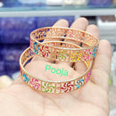Pooja Bangles Gold Plated Meenakari Bangles Set