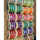 Pooja Bangles Gold Plated Thread Bangles Set