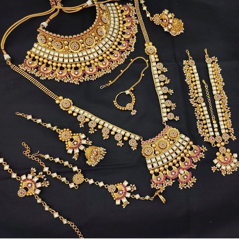 Pooja Bangles Gold Plated Bridal Jewellery Set