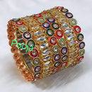 Pooja Bangles Gold Plated Menakari Necklace Set