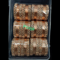 Pooja Bangles Rose Gold Plated Bangles Set
