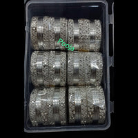 Pooja Bangles Silver Plated Bangles Set