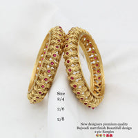 Pooja Bangles Gold Plated Bangles Set