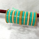 Pooja Bangles Gold Plated Acrylic Bangles Set