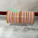 Pooja Bangles Gold Plated Acrylic Bangles Set