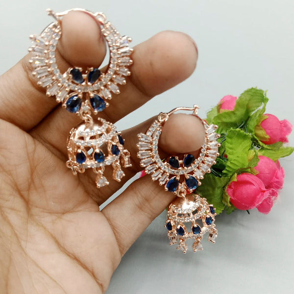 Pooja Bangles Gold Plated AD Stone Dangler Earrings