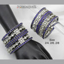 Pooja Bangles Silver Plated Pota Stone Bangles