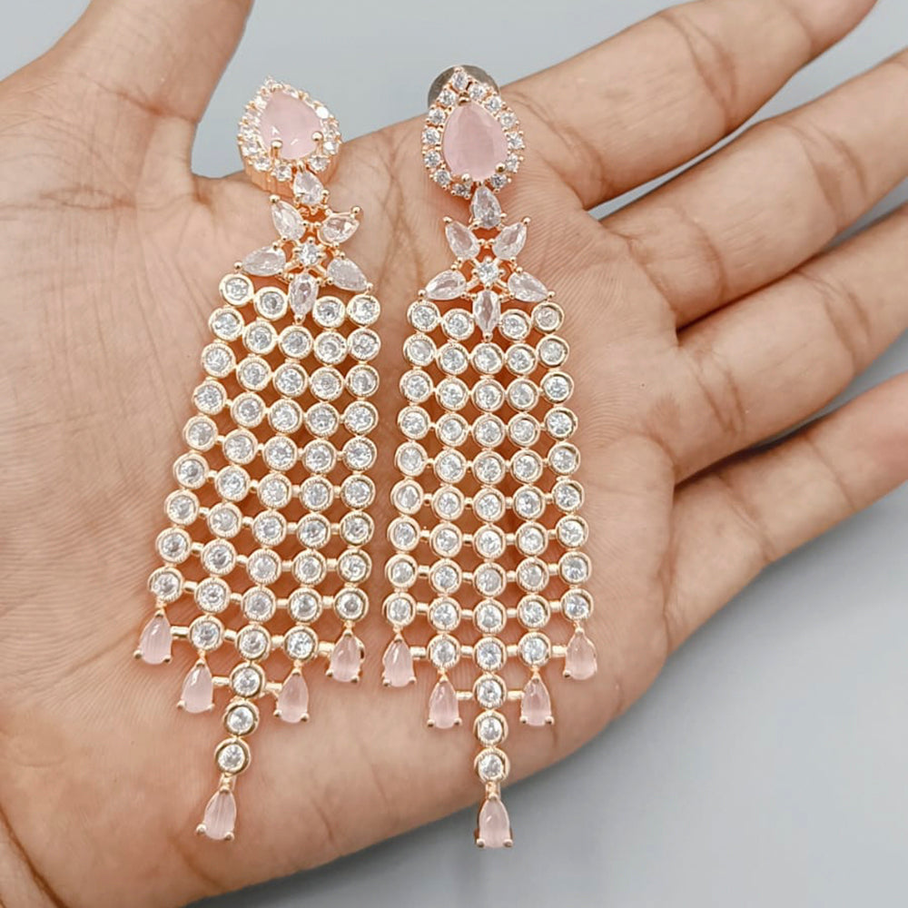 Rose gold 2024 heavy earrings