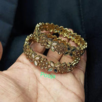 Pooja Bangles Gold Plated Bangle Set