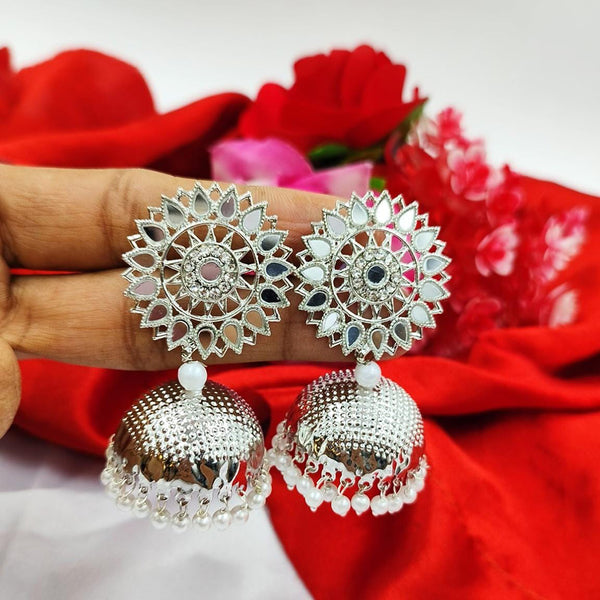 Silver Plated Earrings - ACCEG1398 from saree.com