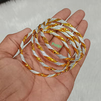 Pooja Bangles 2Tone Plated Bangles Set
