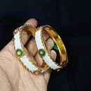 Pooja Bangles Gold Plated Beads Bangles Set