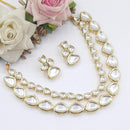 Pooja Bangles Gold Plated Kundan Stone Necklace Set