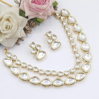 Pooja Bangles Gold Plated Kundan Stone Necklace Set