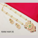 Pooja Bangles Gold Plated Long Necklace Set
