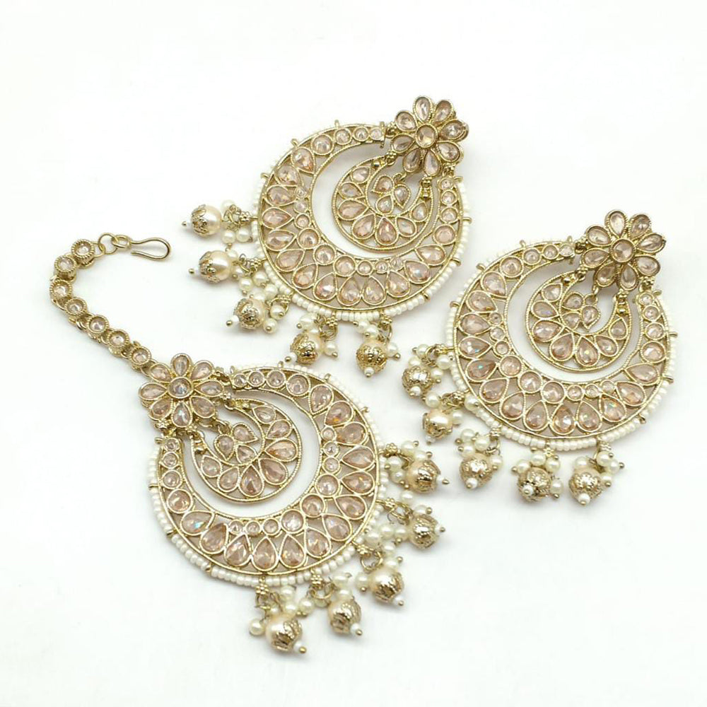 Pooja Bangles Earrings and Maang Tikka set