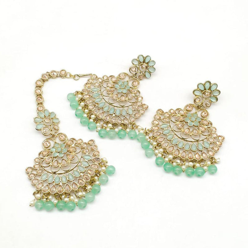 Pooja Bangles Earrings and Maang Tikka set