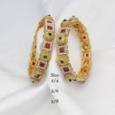 Pooja Bangles Gold Plated Kundan Bangles Set