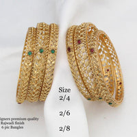 Pooja Bangles Gold Plated Kundan Bangles Set