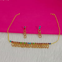 Pooja Bangles Gold Plated Choker Necklace Set
