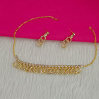 Pooja Bangles Gold Plated Choker Necklace Set