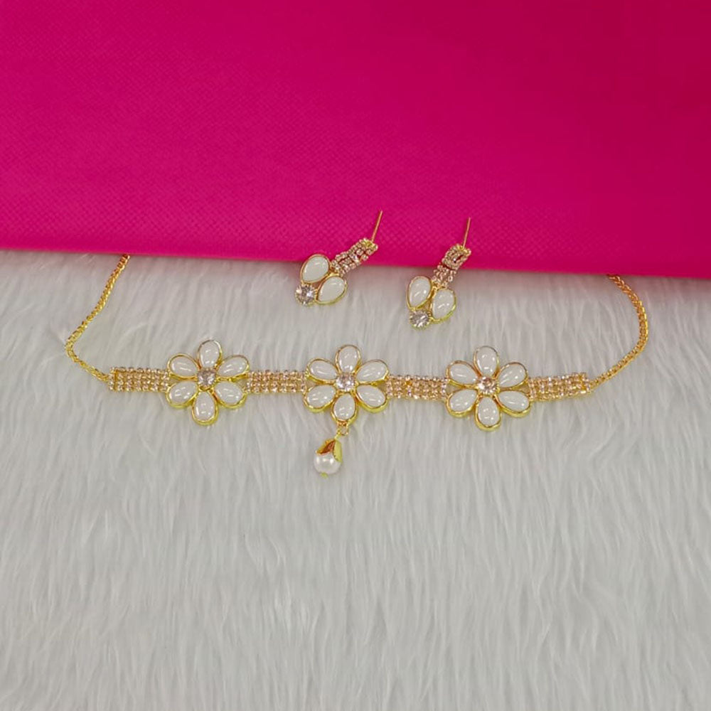 Pooja Bangles Gold Plated Choker Necklace Set
