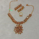 Pooja Bangles Gold Plated Crystal Stone Combo Set