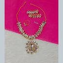 Pooja Bangles Gold Plated Crystal Stone Combo Set