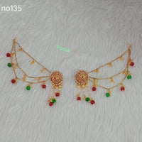 Pooja Bangles Gold Plated Kanchain Earrings